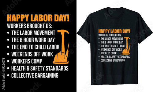 Happy Labor Day t-shirt design
