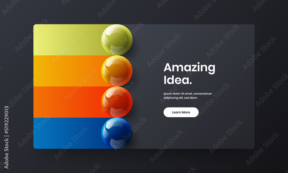 Amazing corporate brochure vector design layout. Premium 3D spheres company identity template. Amazing corporate brochure vector design layout. Premium 3D spheres company identity template.