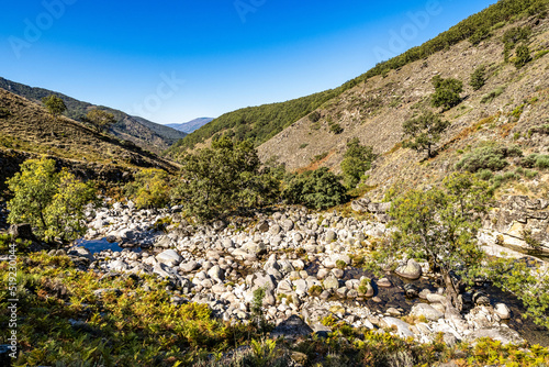 Los Pilones Gorge at Natural Reserve Gorge of hell  Garganta de los Infiernos in Extremadura  Spain