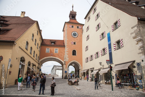 Brucktor(City Gate) in Regensburg ,Bavaria,Germany photo