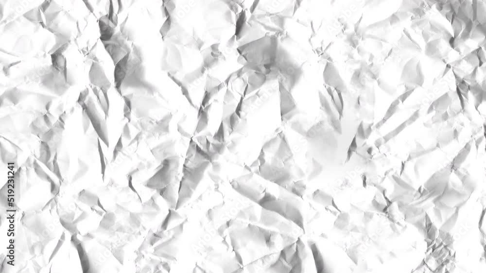 Stop Motion video with crumpled paper. 4k video with texture of ...