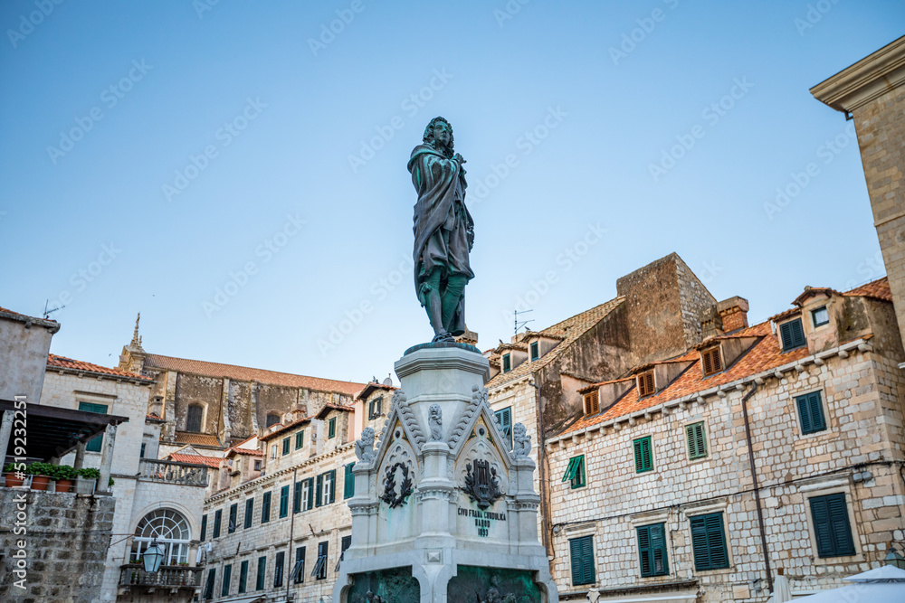 Old Town Dubrovnik Gundulic Statue