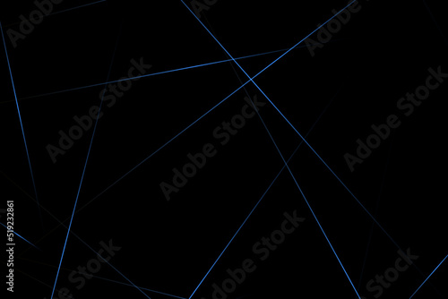 Abstract black with blue lines  triangles background modern design. Vector illustration EPS 10.