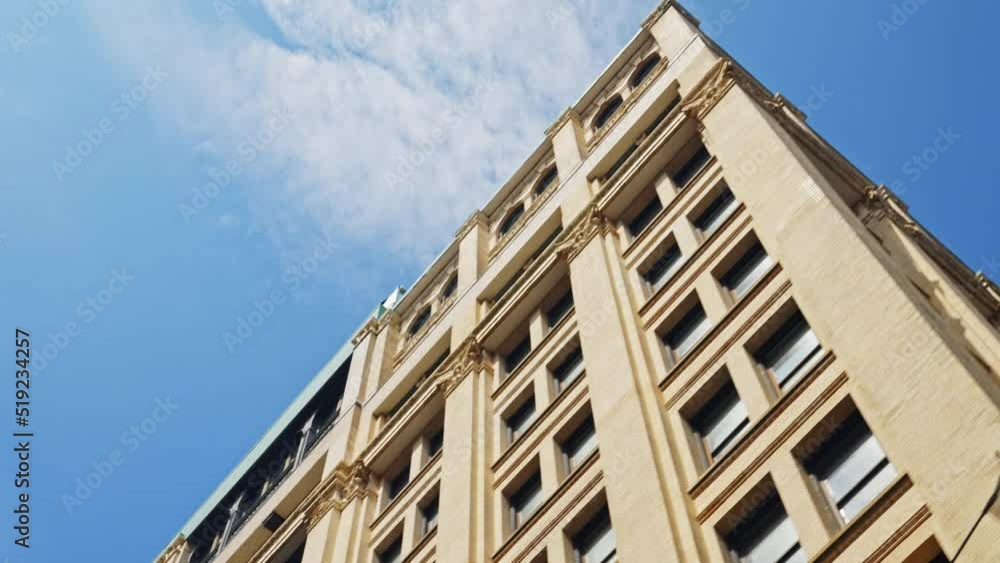 New York City Apartment Block Under Blue Sky New York City Apartment Block Under Blue Sky