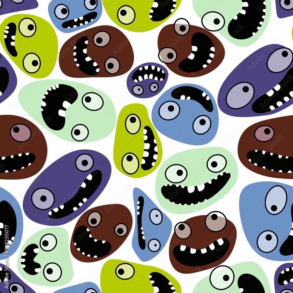 Cartoon kids store monsters seamless aliens pattern for clothes print and wrapping and school notebooks and fabrics Cartoon kids store monsters seamless aliens pattern for clothes print and wrapping and school notebooks and fabrics