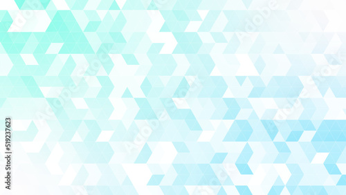 三角パターン背景素材，ブルーとグリーンのグラデーション