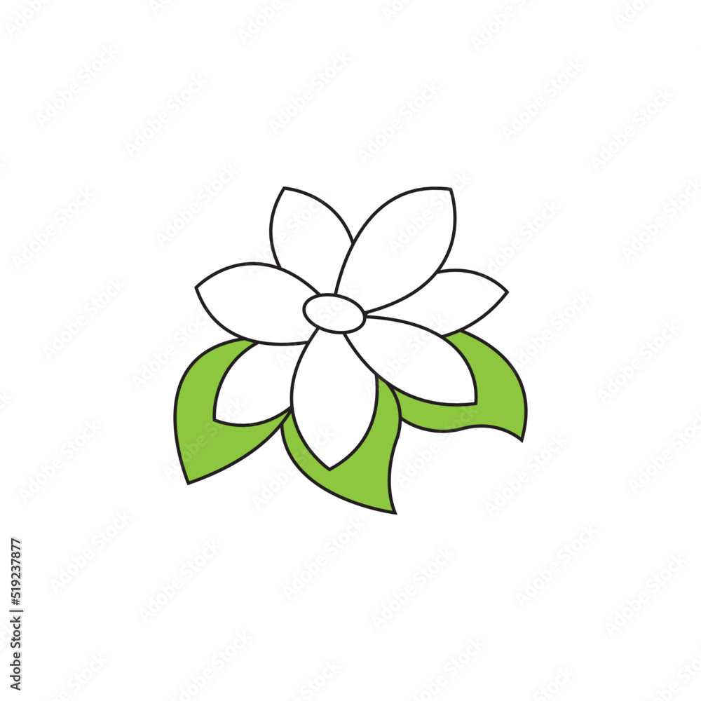 jasmine icon logo vector design template jasmine icon logo vector design template