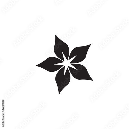 jasmine icon logo vector design template