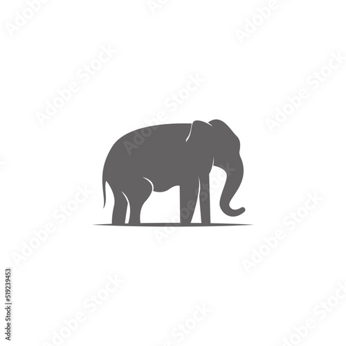 Elephant icon logo design illustration