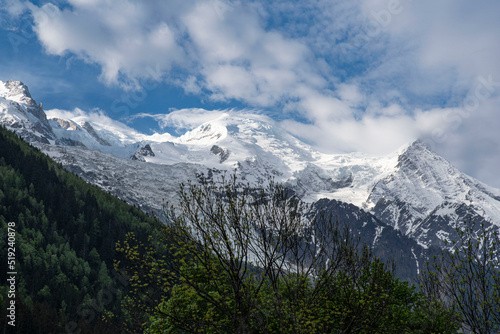 Landscape of the French Alps with the Mont Blanc © sissoupitch