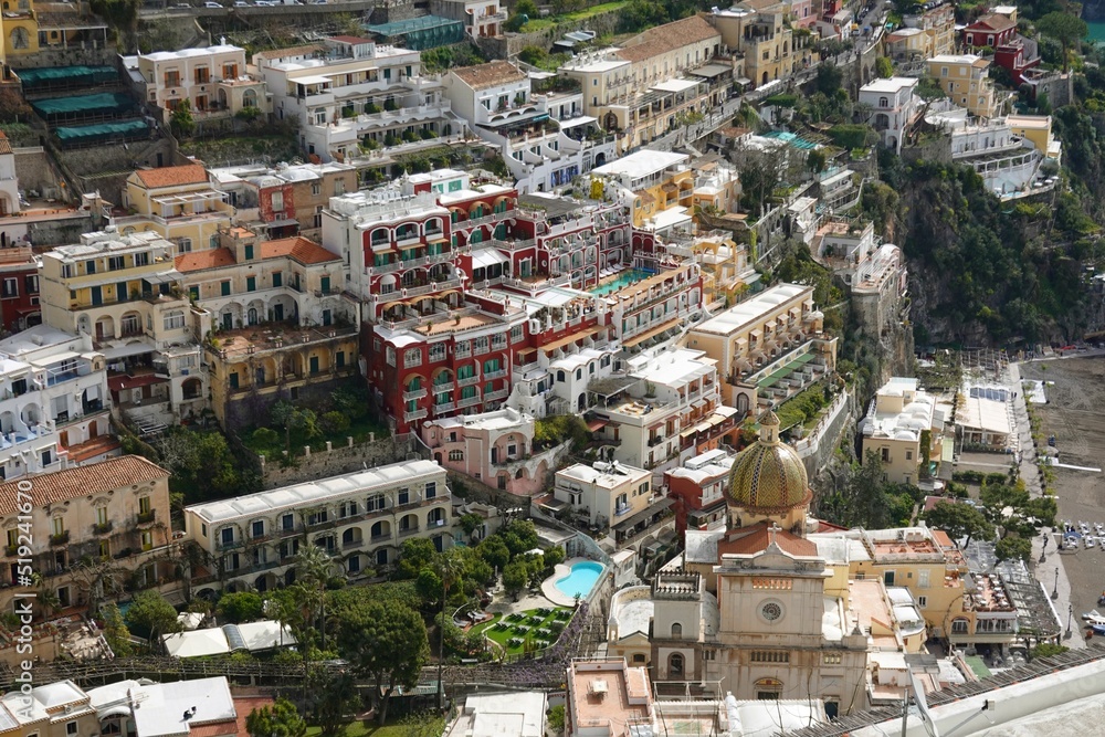 Fototapeta premium Positano at the Amalfi coast of Italy