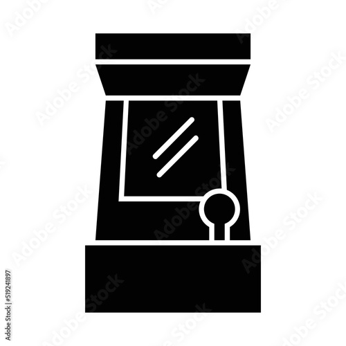 Arcade icon, full black. Suitable for content design, poster, banner, or video editing needs