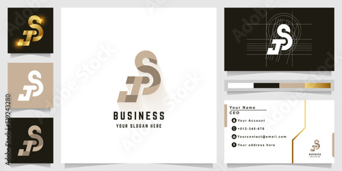 Letter JS or JOS monogram logo