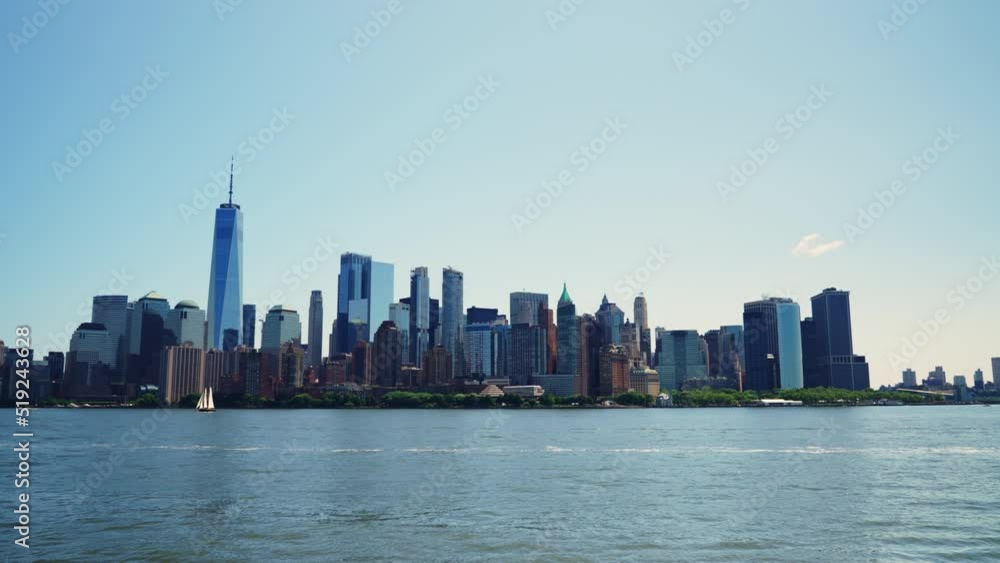Manhattan Financial District Skyline at Daytime Beautiful Cityscape of New York Manhattan Financial District Skyline at Daytime Beautiful Cityscape of New York