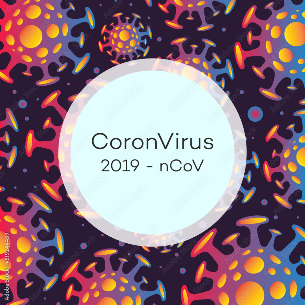 Vector Coronavirus banner. Novel coronavirus 2019-nCoV - global pandemic. Virus background. Bacteria concept. Medical wallpaper. 10 eps Vector Coronavirus banner. Novel coronavirus 2019-nCoV - global pandemic. Virus background. Bacteria concept. Medical wallpaper. 10 eps