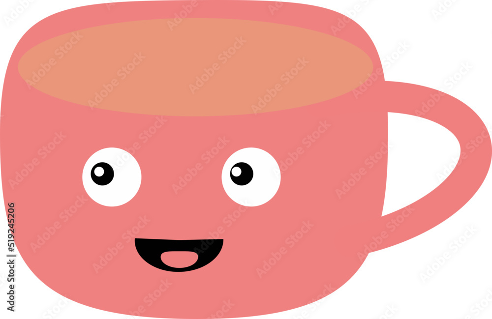 Cute cup of coffee cartoon character Cute cup of coffee cartoon character