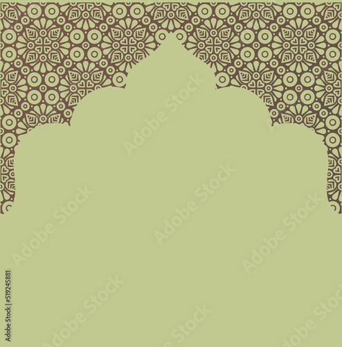 Islamic Abstract background with traditional ornament. Vector illustration.