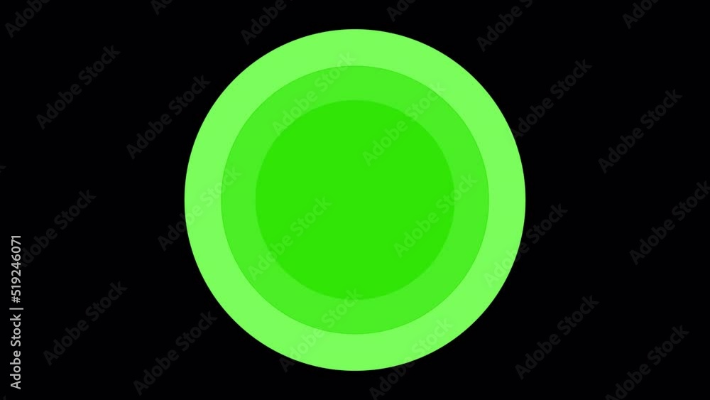 Set of green circle transitions with alpha channel on a transparent background. 7 types of color patterns are included. Set of green circle transitions with alpha channel on a transparent background. 7 types of color patterns are included.