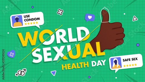 World sexual health day banner design