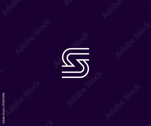 SS, SSS, S Letter Logo Vector Icon Template Abstract Monogram Symbol