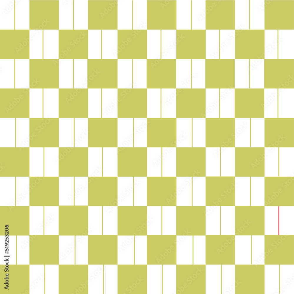 Abstract Vector Seamless green plaid Checkered Squares Pattern grid