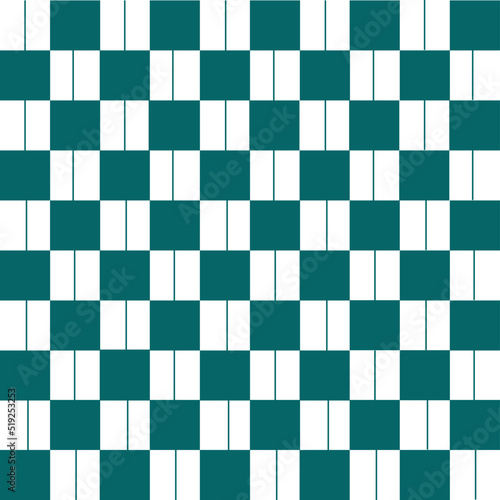 Abstract Vector Seamless green plaid Checkered Squares Pattern grid