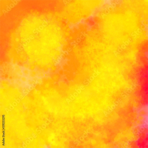 Orange Abstract Water Color Background