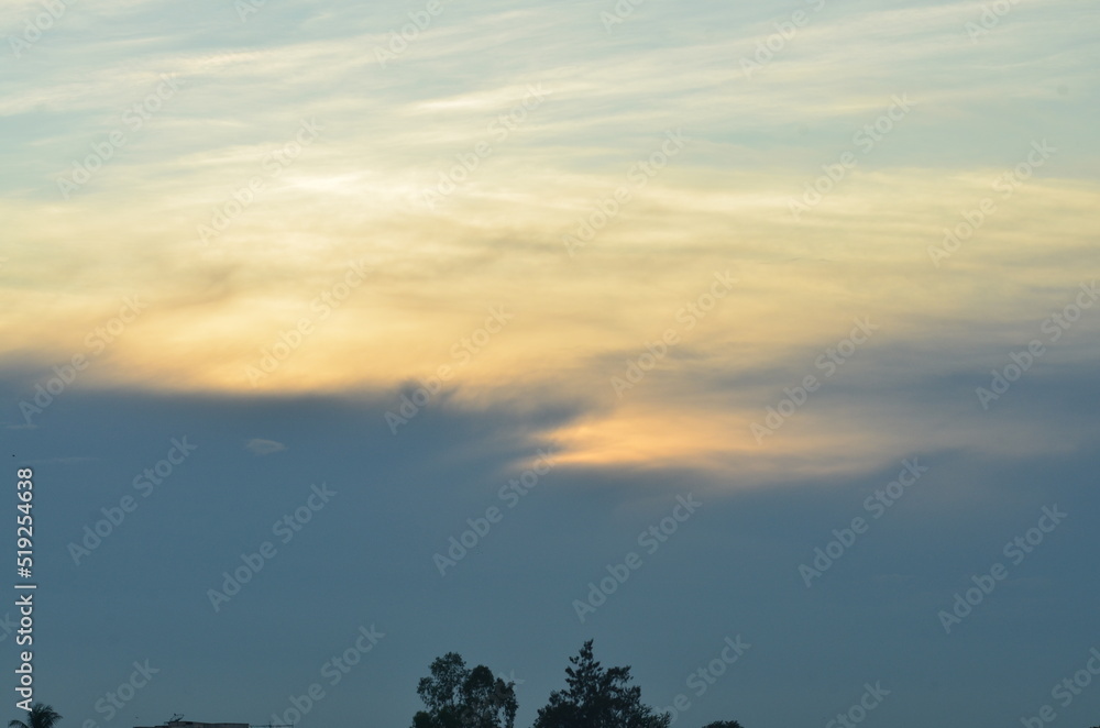 sky cloud before rain .It nature background of season change 