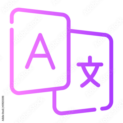translate gradient icon
