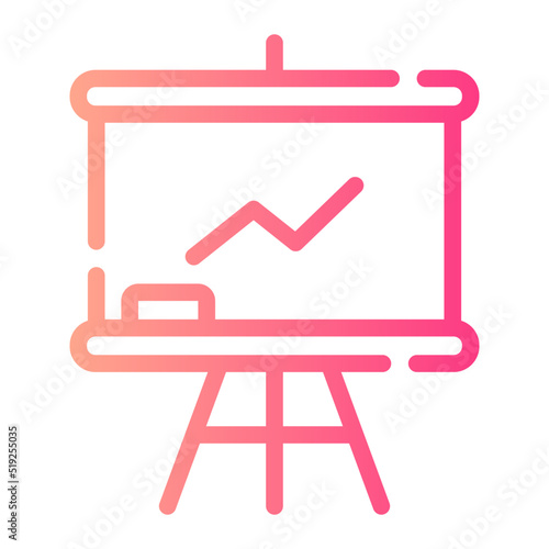 whiteboard gradient icon