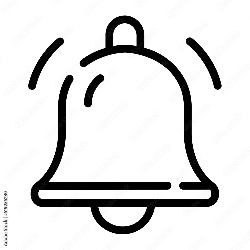 bell line icon