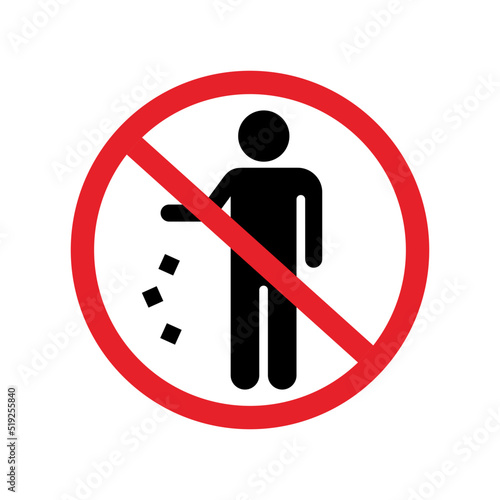 Do not litter sign