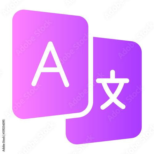 translate gradient icon