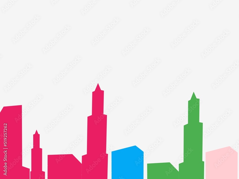 Obraz premium abstract background with building silhouettes