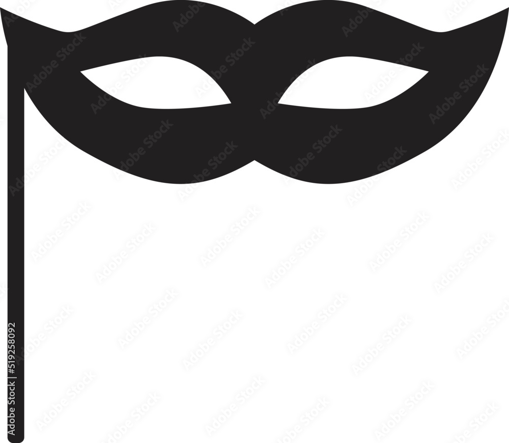 carnival mask icon on white background. fancy mask sign. flat style. carnival mask icon on white background. fancy mask sign. flat style.