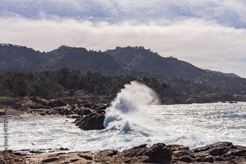 A view on the Pacific ocean coast 