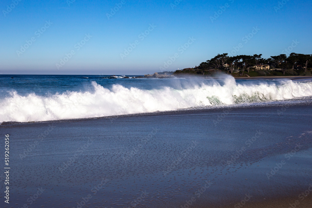 A view on the Pacific ocean coast 