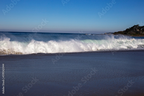 A view on the Pacific ocean coast 