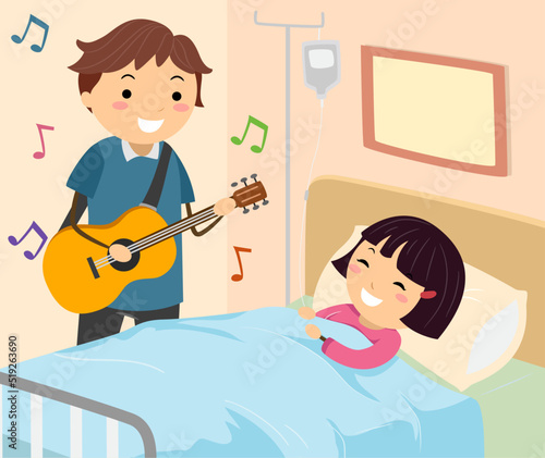 Stickman Man Music Kid Girl...