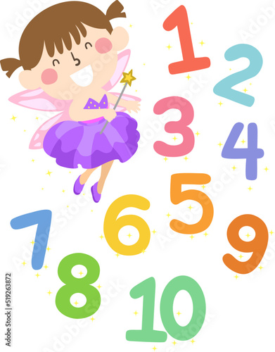 Kid Girl Fairy Magical Numb...