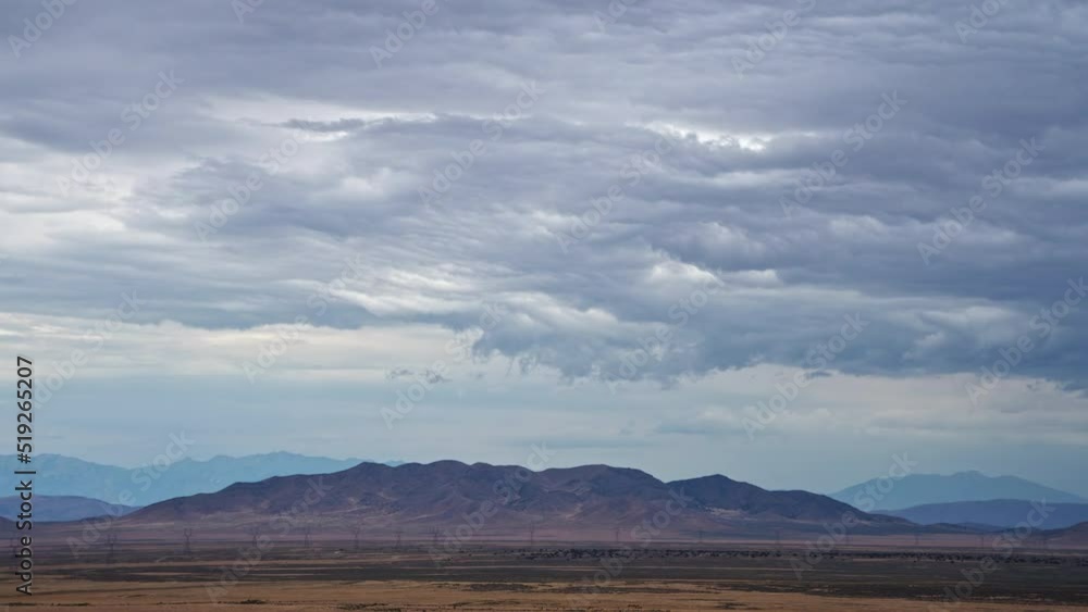 Timelapse of desert landscape near Vernon Utah as clouds move through the sky. Timelapse of desert landscape near Vernon Utah as clouds move through the sky.