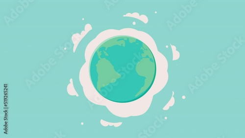 world planet earth ecology animation photo