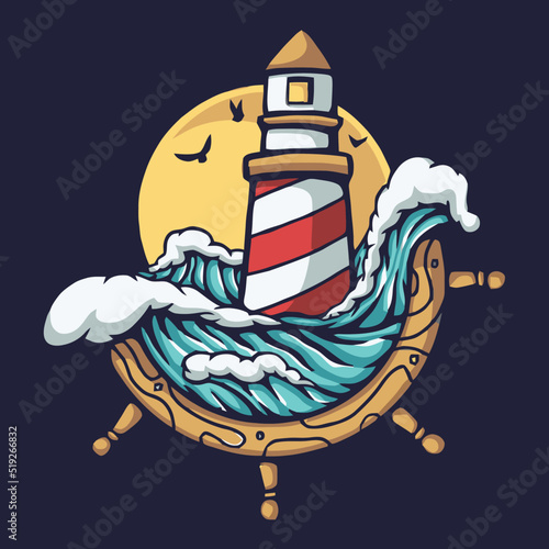 Lighthouse illustration