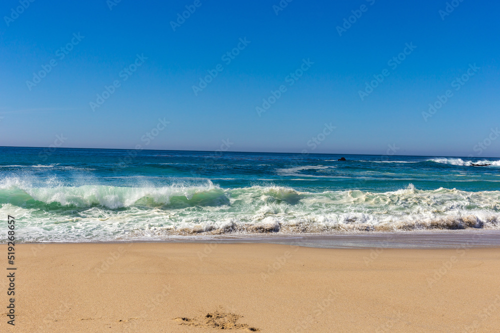 A view on the Pacific ocean coast 