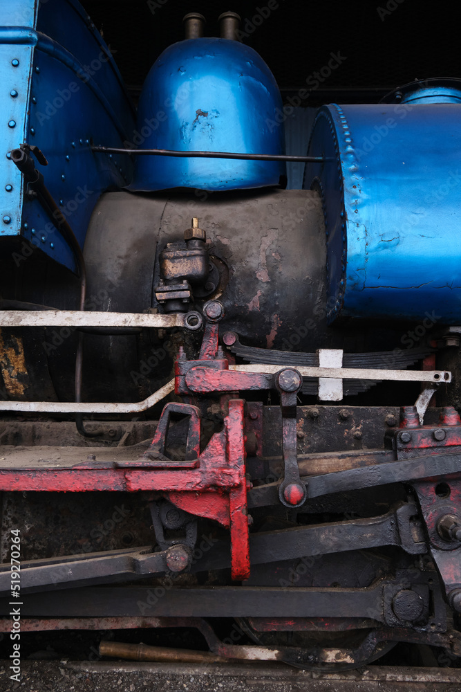 Famous Darjeeling steam train was Built between 1879 and 1881 and now is World Heritage Site by UNESCO, Himalayan Queen, Darjeeling, India.