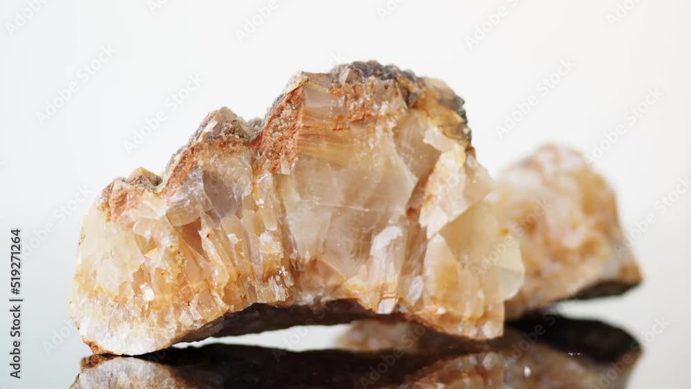Wild Druse from the bottom of the sea. Natural precious raw citrine on the table. Banner concept about natural stones. Large. 4k. camera movement Wild Druse from the bottom of the sea. Natural precious raw citrine on the table. Banner concept about natural stones. Large. 4k. camera movement