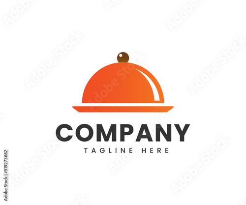 Restaurant logo design. Food service logo design vector template