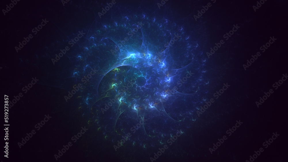 Obraz premium 3D rendering abstract multicolor fractal light background