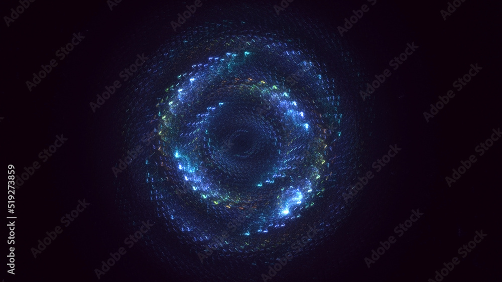 3D rendering abstract multicolor fractal light background 3D rendering abstract multicolor fractal light background