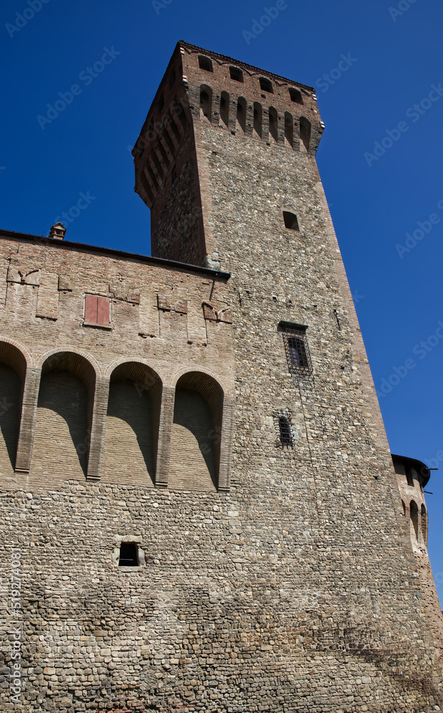 Ancient medieval Castle of Vignola, La Rocca di Vignola. Modena, Italy.